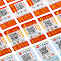 Custom trackable qr code security printing anti-counterfeiting label